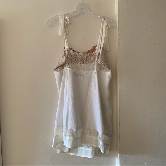 For Love & Lemons White Lace Tie Strap Dress M - Picture 2 of 6